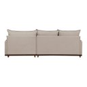 Ver imagem 6 de Sofá Linho 3 Lugares 264cm com Chaise Lado Direito e Kit USB Barra Bege Cru/Marrom