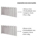 Ver imagem 6 de Cabeceira Painel Cama King Box Nuvem Suede Sandy 195 cm:Cinza Claro