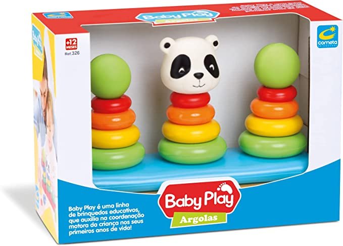 Brinquedo para Bebês Argolas Baby Play Trio Cometa - 1