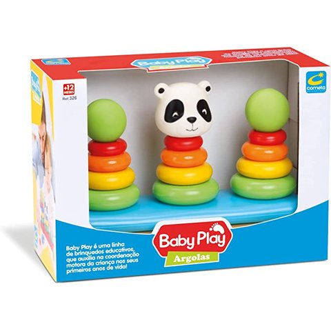 Brinquedo para Bebês Argolas Baby Play Trio Cometa