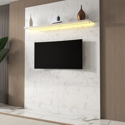 Painel para TV até 75 Polegadas com LED 180cm Splendore Yescasa - 2 Painel para TV até 75 Polegadas com LED 180cm Splendore Yescasa - 2