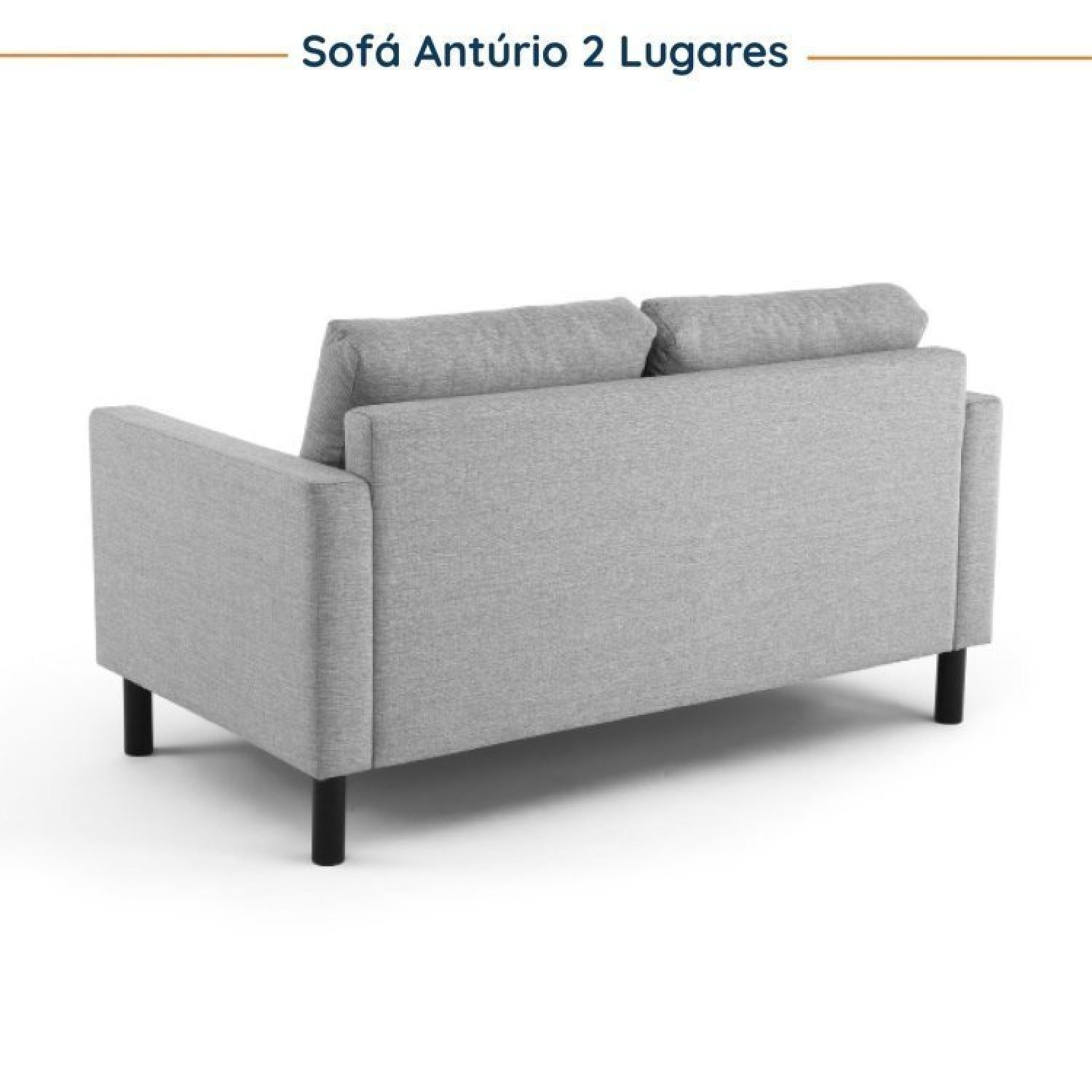 Conjunto Sofá 2 Lugares com USB e 2 Poltronas em Linho Antúrio CabeCasa MadeiraMadeira - 8