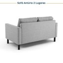 Ver mais imagens de Conjunto Sofá Lugares com USB e 2 Poltronas em Linho Antúrio CabeCasa MadeiraOriginals Cinza
