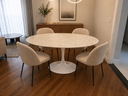 Ver imagem 2 de Mesa de Jantar Oval Mármore Travertino - 120x80cm