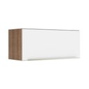 Ver imagem 1 de Armário Aéreo 80 Cm 1 Porta Basculante Rustic/Branco Veludo