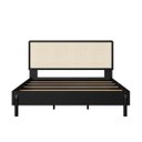 Ver imagem 3 de Cama Queen com Cabeceira Fixa 158cm Palhinha Oslo Nero 27056