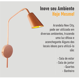 Arandela New City Articulada 180º - Bronze - 8