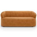 Ver imagem 3 de Sofá 3 Lugares Orgânico Sala de Estar Living 170cm Carmen F04 Couríssimo Whisky - Lyam Decor
