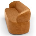 Ver mais imagens de Sofá 3 Lugares Orgânico Sala de Estar Living 170cm Carmen F04 Couríssimo Whisky - Lyam Decor