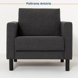 Conjunto Sofá 2 Lugares com USB e 2 Poltronas em Linho Antúrio CabeCasa MadeiraMadeira - 10