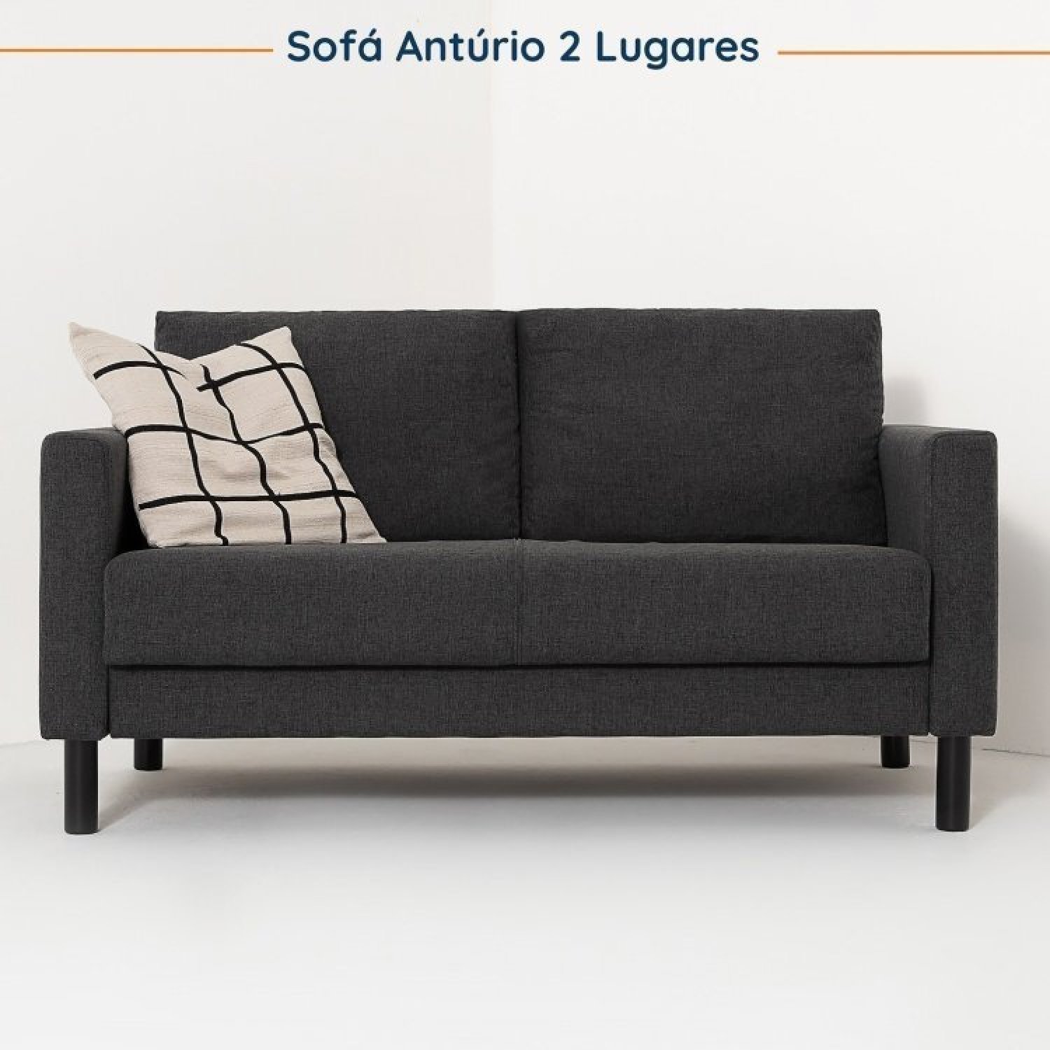 Conjunto Sofá 2 Lugares com USB e 2 Poltronas em Linho Antúrio CabeCasa MadeiraMadeira - 7