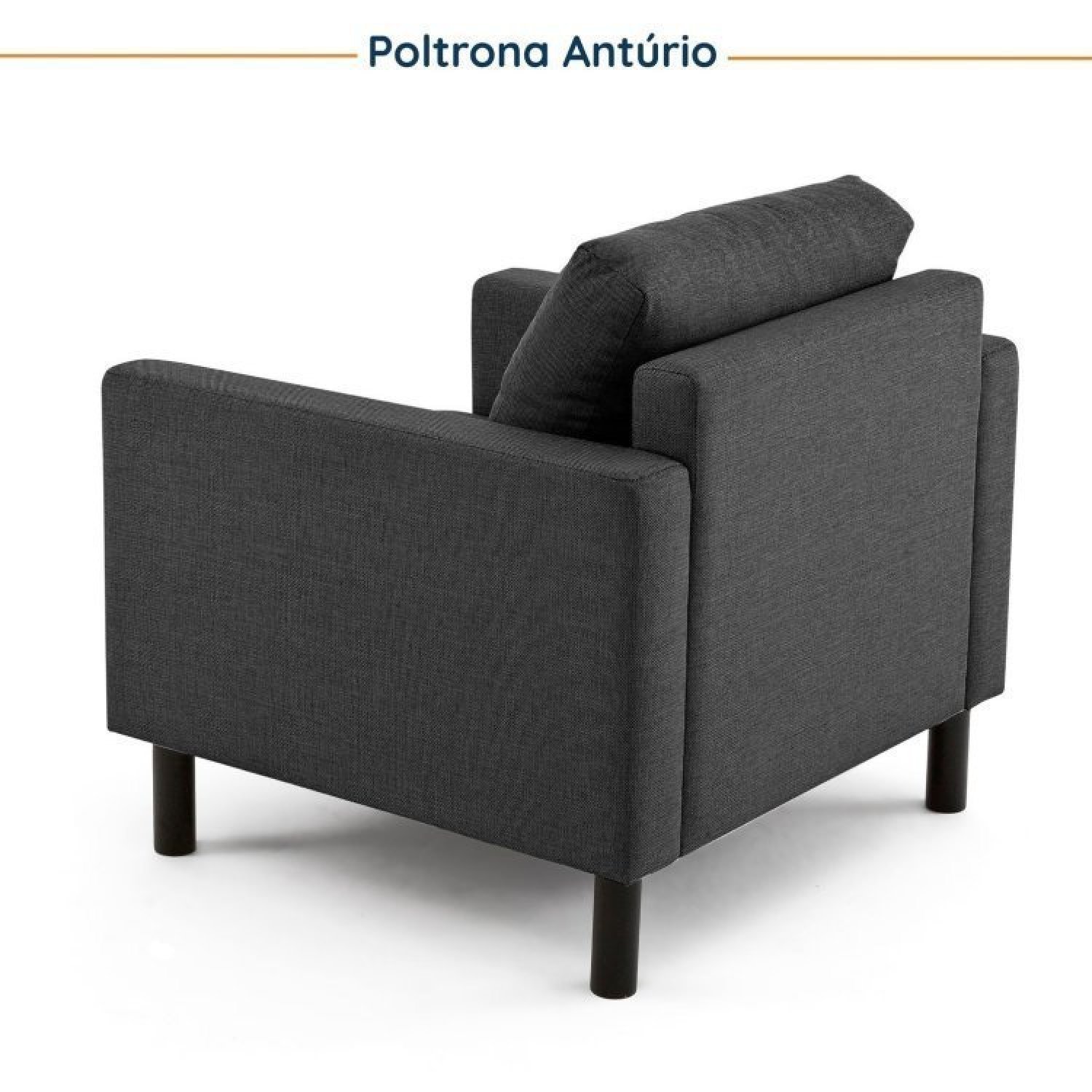 Conjunto Sofá 2 Lugares com USB e 2 Poltronas em Linho Antúrio CabeCasa MadeiraMadeira - 11