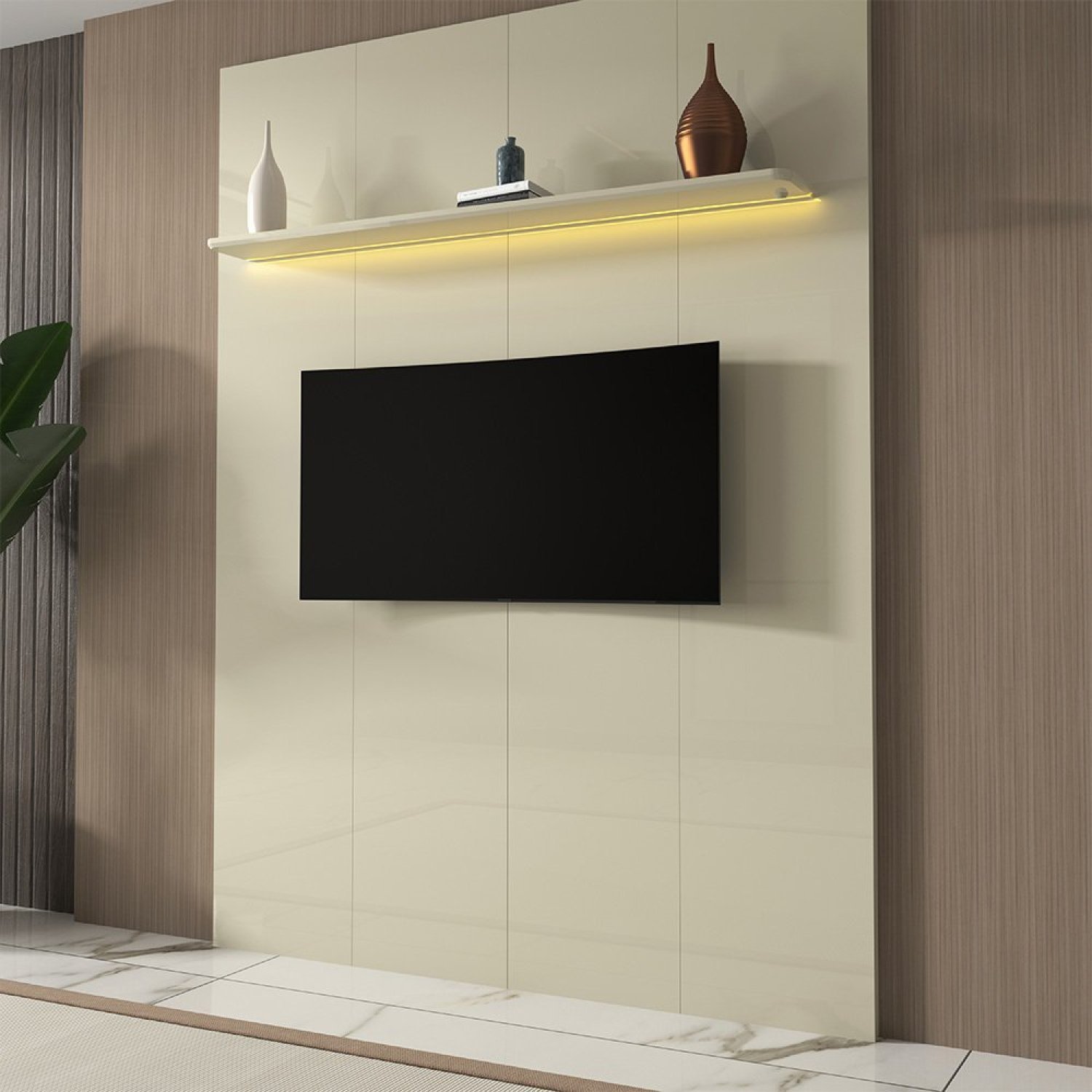 Painel para TV até 75 Polegadas com LED 180cm Splendore Yescasa ...