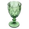 Taça de Vidro Diamond Diamante Verde 300ml Água Class Home - 4