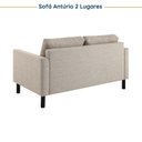 Ver mais imagens de Conjunto Sofá Lugares com USB e 2 Poltronas em Linho Antúrio CabeCasa MadeiraOriginals Bege