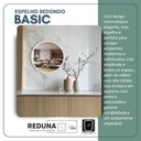 Ver imagem 4 de Espelho Redondo 40cm Moldura em Alumínio - Branco