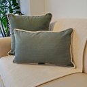 Ver imagem 5 de Capa de Almofada Atelier Cordão Retangular Verde 50x30