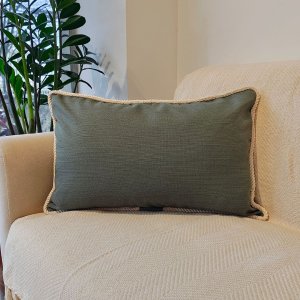 Capa de Almofada Atelier Cordão Retangular Verde 50x30
