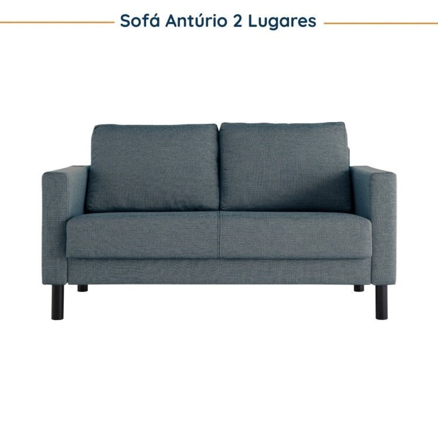 Conjunto Sofá 2 Lugares com USB e 2 Poltronas em Linho Antúrio CabeCasa MadeiraMadeira - 7