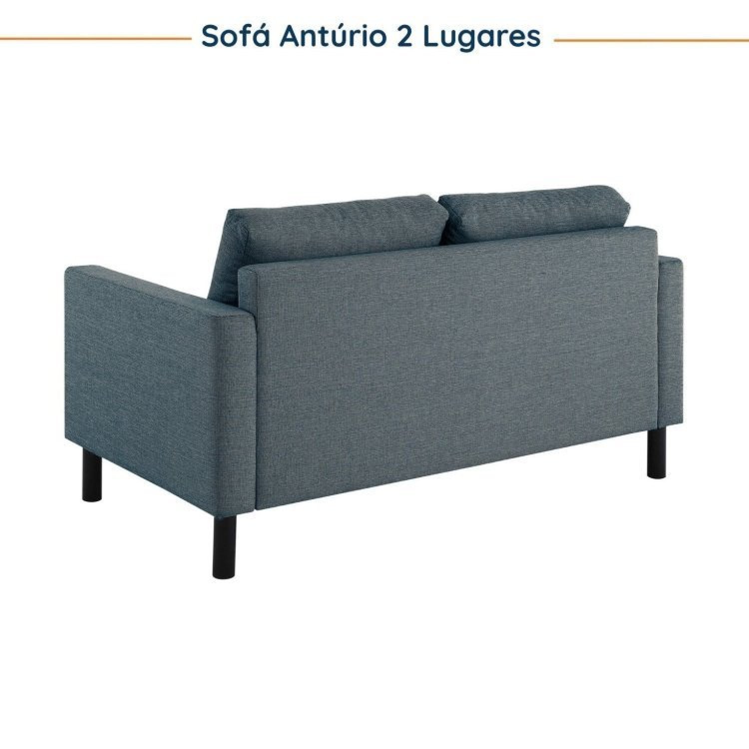 Conjunto Sofá 2 Lugares com USB e 2 Poltronas em Linho Antúrio CabeCasa MadeiraMadeira - 8