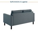 Ver mais imagens de Conjunto Sofá Lugares com USB e 2 Poltronas em Linho Antúrio CabeCasa MadeiraOriginals Azul