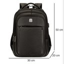 Ver imagem 2 de Mochila Notebook Viagem Trabalho Faculdade Resistente Urbano Bless Star Bs10102 Marrom