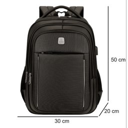 Mochila Notebook Viagem Trabalho Faculdade Resistente Urbano Bless Star Bs10102 Marrom - 2
