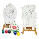 Ver mais imagens de Brinquedo Kit de Pintura Infantil Cavalete Avental Unicórnio