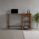 Ver imagem 1 de Escrivaninha Laguna em Madeira Verniz Castanho