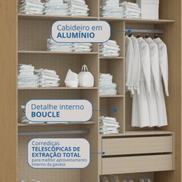 Guarda-roupa Casal 2 Portas Elegance - 6