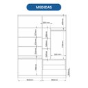 Ver imagem 7 de Guarda-roupa Casal 2 Portas Elegance