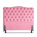 Ver imagem 2 de Cabeceira Para Cama Box Queen 1,6 M Realeza:Suede Rosa Claro