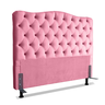 Cabeceira Para Cama Box Queen 1,6 M Realeza:Suede Rosa Claro - 1