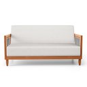 Ver imagem 6 de Sofá Varanda Samoa Madeira Maciça 02 Lugares com Cordas Náutica Linho Natural - Desk Design