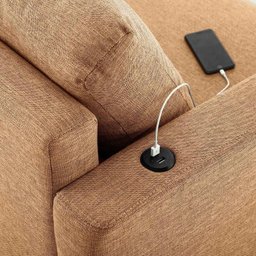 Conjunto Sofá 2 Lugares com USB e 2 Poltronas em Linho Antúrio CabeCasa MadeiraMadeira - 12