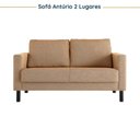 Ver imagem 7 de Conjunto Sofá Lugares com USB e 2 Poltronas em Linho Antúrio CabeCasa MadeiraOriginals Amarelo Âmbar