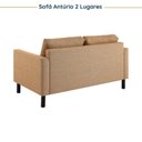 Ver mais imagens de Conjunto Sofá Lugares com USB e 2 Poltronas em Linho Antúrio CabeCasa MadeiraOriginals Amarelo Âmbar