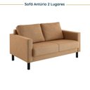 Ver imagem 6 de Conjunto Sofá Lugares com USB e 2 Poltronas em Linho Antúrio CabeCasa MadeiraOriginals Amarelo Âmbar