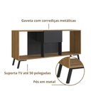 Ver imagem 4 de Rack para TV até 50 Polegadas 136cm Uma Gaveta Marrom