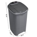 Ver imagem 6 de Lavadora New Maq 15kg 127V 9 Programas Semi Automática Cinza