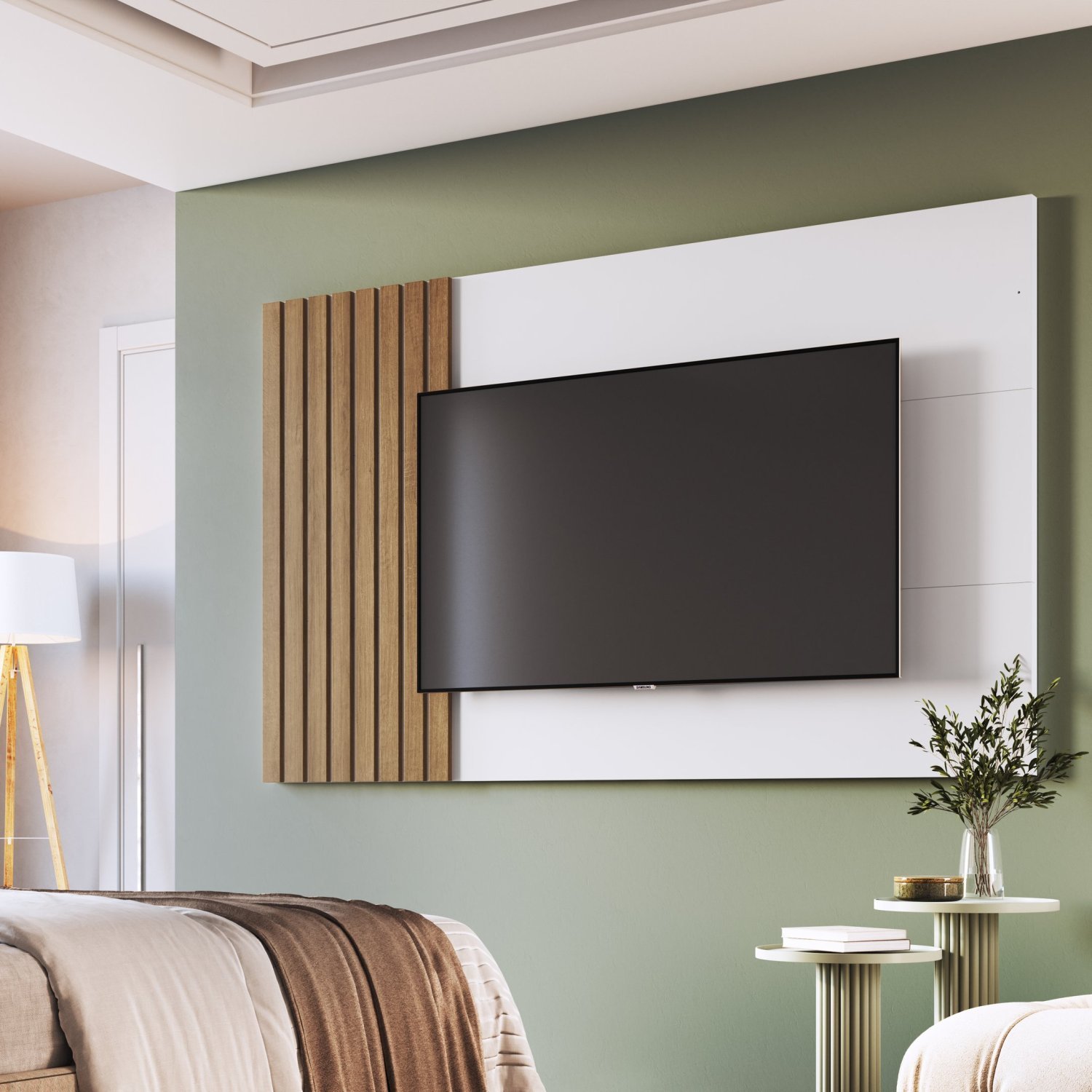 Painel Para Tv até 65 Polegadas Ripado 180cm - 1