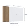 Painel Para Tv até 65 Polegadas Ripado 180cm - 4