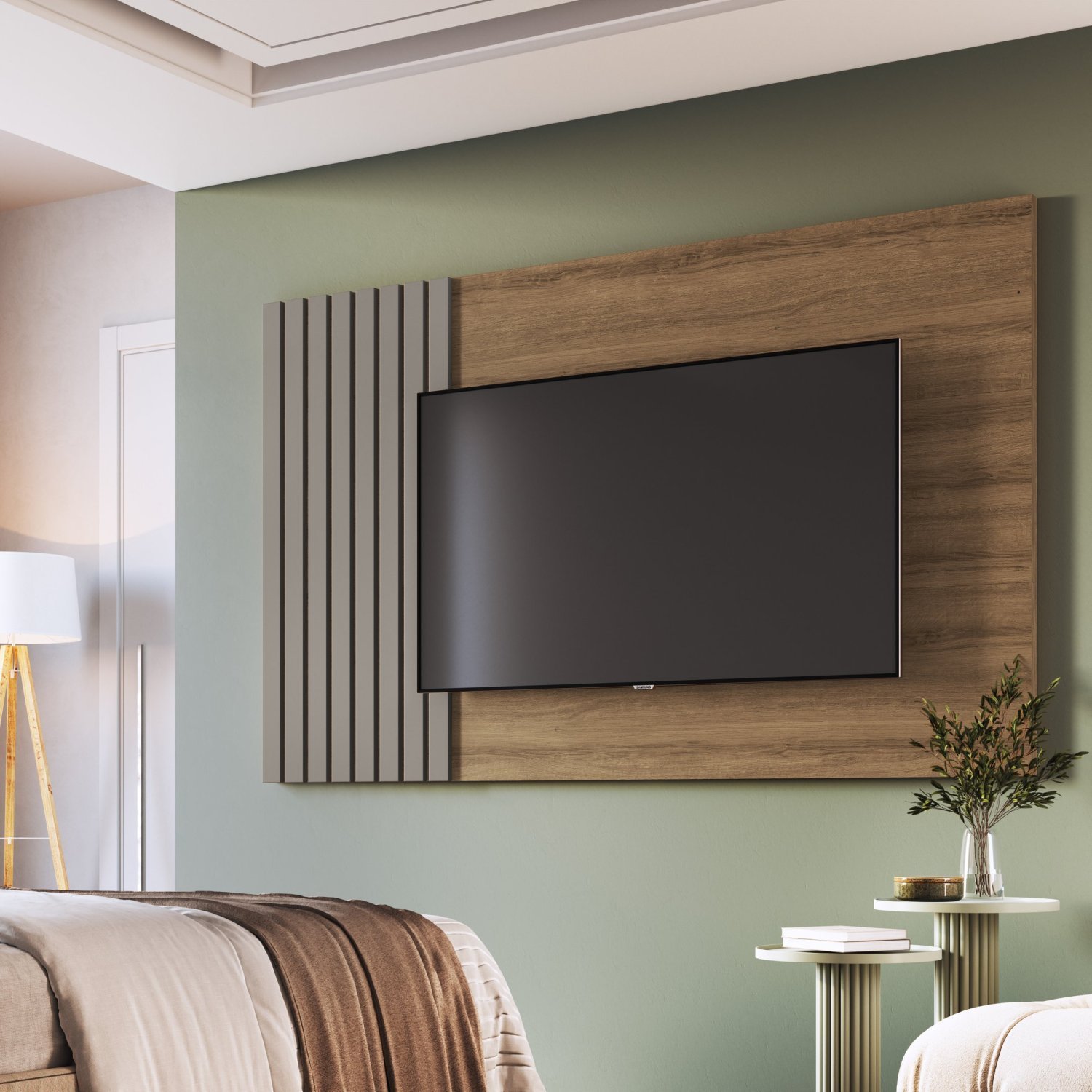 Painel Para Tv até 65 Polegadas Ripado 180cm - 1