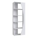 Ver imagem 4 de Estante de Livros Orgânico 63CMX180CM Multiuso Arco com 5 Prateleiras Branco