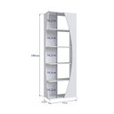 Ver imagem 5 de Estante de Livros Orgânico 63CMX180CM Multiuso Arco com 5 Prateleiras Branco