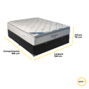 Ver imagem 3 de Cama Box Baú Blindado e Reforçado Casal Preto e Colchão Freedom Molas Ensacadas Ortobom