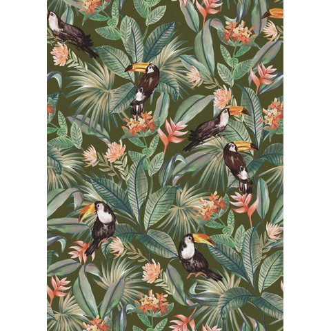 Papel de Parede Flora Botânica Tropical Chic 84902