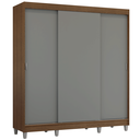 Ver imagem 3 de Guarda-Roupa Casal com Pés 3 Portas de Correr Reno Madesa