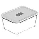 Ver imagem 1 de Kit 12 Potes de Vidro Hermético 2400ml Fresh Lock Branco com Tampa para Forno Microondas