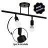 Luminária Articulada Trilho Spot E27 Sala de Estar Preto - 3